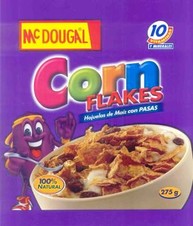 CEREAL MC DOUGAL CAJA 26 G CORN FLAKES CON PASAS