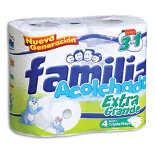 PAPEL HIGIENICO FAMILIA 3 EN 1 X 4